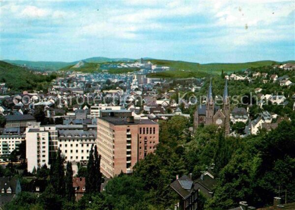 Siegen Westfalen mit Martinskirche Marienkrankenhaus