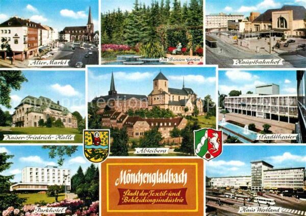 Moenchengladbach Martk Hauptbahnhof Stadttheater Haus-We