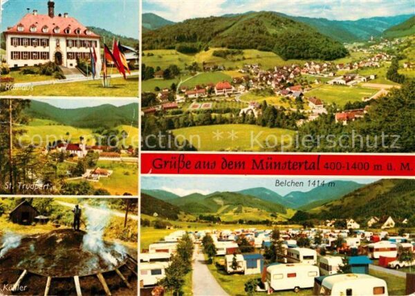 Muenstertal Schwarzwald Fliegeraufnahme St. Trudpert Köhler Bel