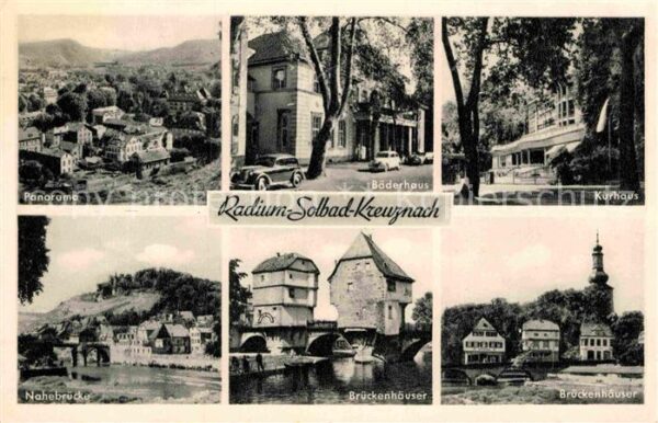 Bad Kreuznach Panorama Bäderhaus Kurhaus Brückenhäuse