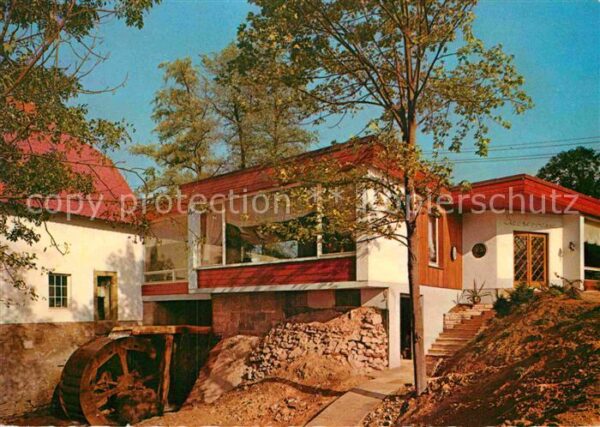Bad Iburg Cafe Schlossmühle Haupteingang mit Mühl