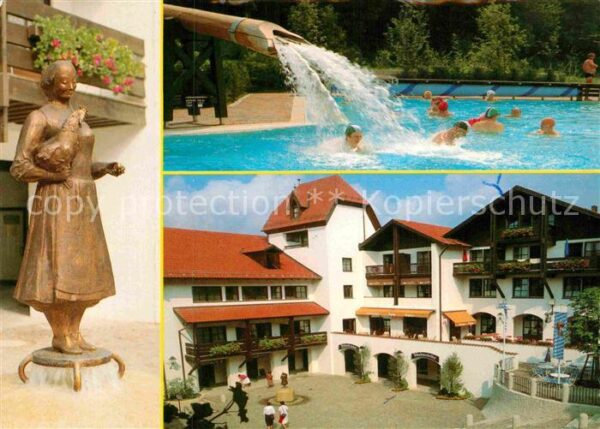 Griesbach Rottal Brunnenplatzl Statue Thermalbad Luftkur