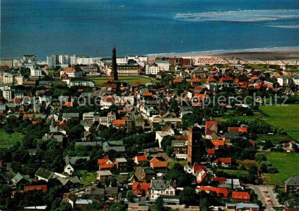 Borkum Nordseeinsel Fliegeraufnahme