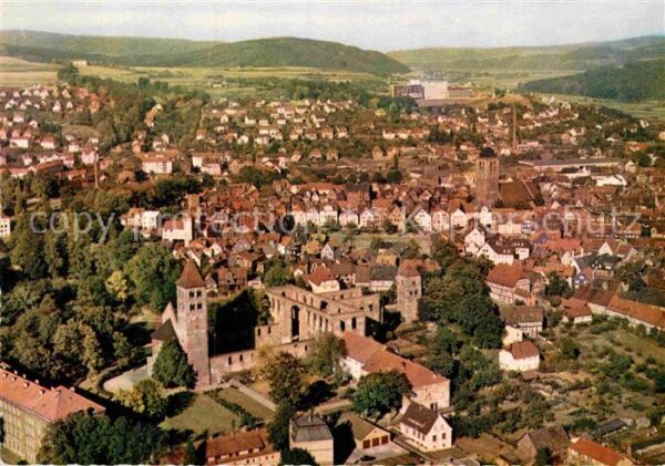 Bad Hersfeld Stiftsruine Fliegeraufnahme