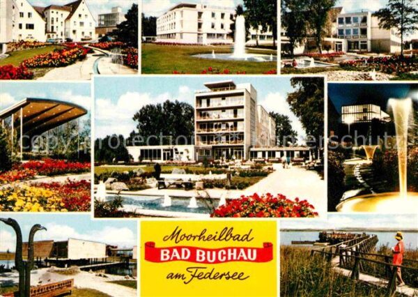 Bad Buchau Federsee Teilansichten Moorheilbad Kurhaus Park
