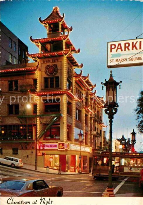 San Francisco California Chinatown at night