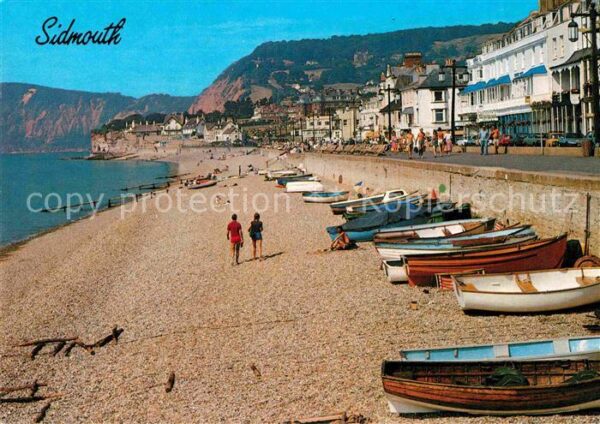 Sidmouth Town Beach and Esplanade