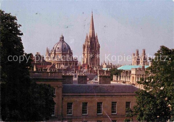 Oxford Oxfordshire The rooftops of Oxford Radcliffe Camera