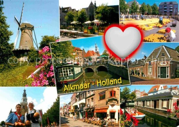 Alkmaar Windmühle Gracht Käsemarkt Teilansichte