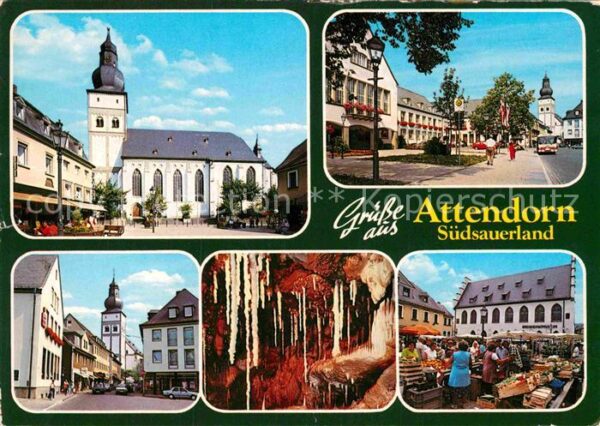 Attendorn Kirche Innenstadt Markt Tropfsteinhöhle