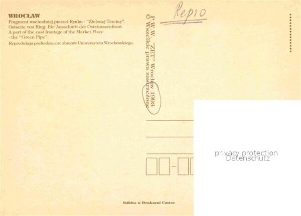 Wroclaw Ostseite vom Ring Ausschnitt der Oststr – Bild 2