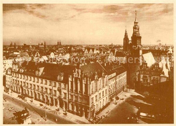 Wroclaw Blick vom Hochhaus am Ring auf inneren