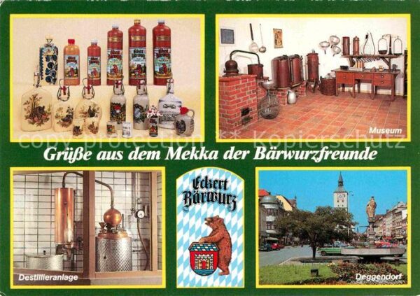 Deggendorf Donau Brennerei zum Bären Bärwurz Museum Plat