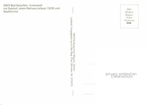 Bad Salzuflen Innenstadt mit Salzhof Rathaus 16. Jhdt – Bild 2