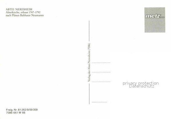 Neresheim Abtei 18. Jhdt. Fliegeraufnahme – Bild 2