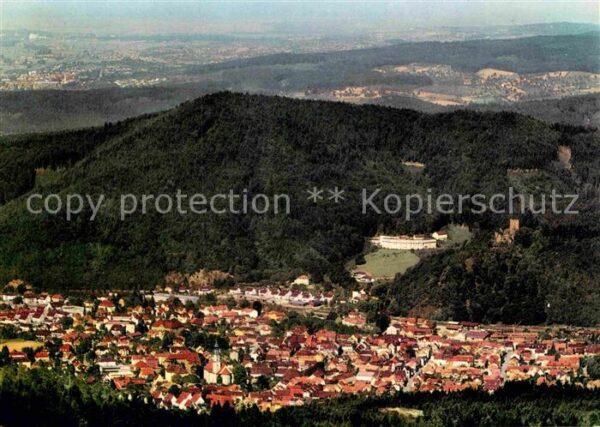 Waldkirch Breisgau mit Kastelburg Schwarzwald Fliegeraufna