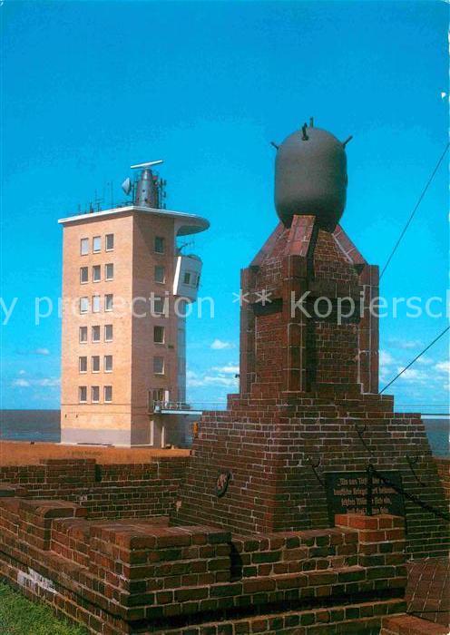 Cuxhaven Nordseebad Minensucherehrenmal Radarturm an der Al