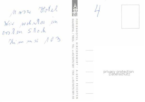 Feichten Kaunertal Hotel Restaurant Kirchenwirt – Bild 2