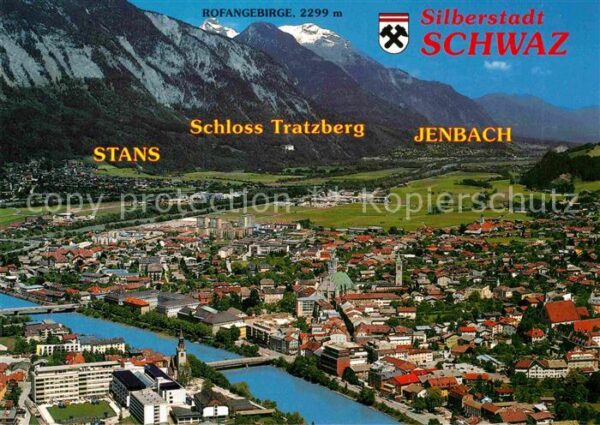 Schwaz Tirol Panorama Silberstadt Schloss Tratzberg