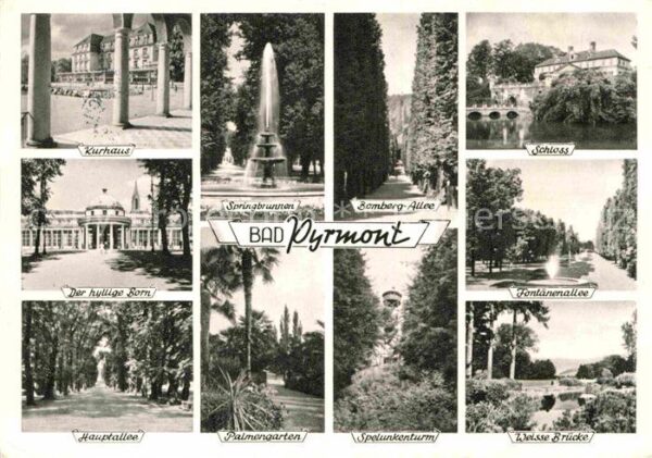 Bad Pyrmont Kurhaus Springbrunnen Bombergallee Schl