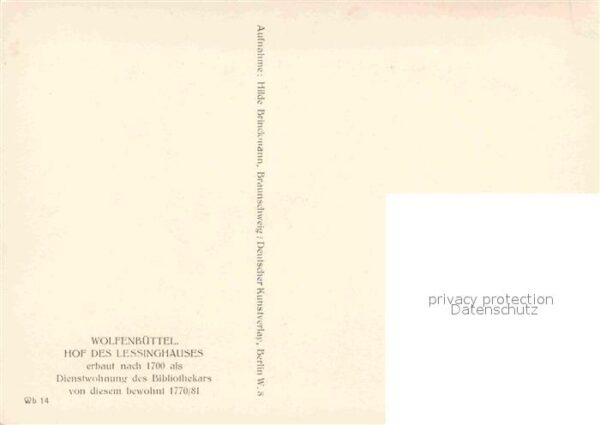 Wolfenbuettel Hof des Lessinghauses 18. Jhdt. – Bild 2