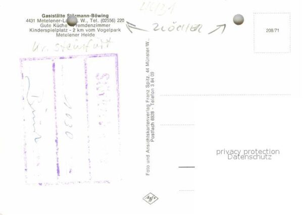 Metelen Gaststätte Störmann Böwing Metelener La – Bild 2
