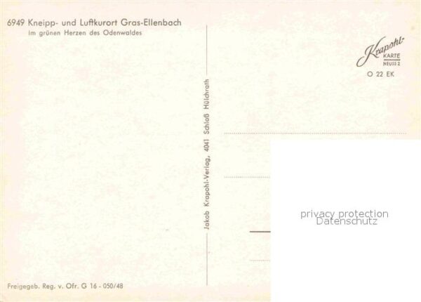 Grasellenbach Kneipp und Luftkurort im Odenwald Flieg – Bild 2