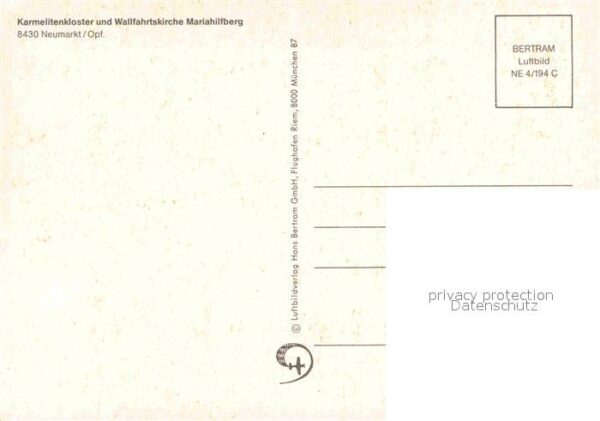 Neumarkt Oberpfalz Karmelitenkloster Wallfahrtskirche Mari – Bild 2