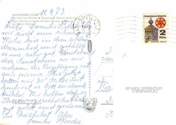 Marianske Lazne Sanatorium Heilanstalt Kavkaz – Bild 2