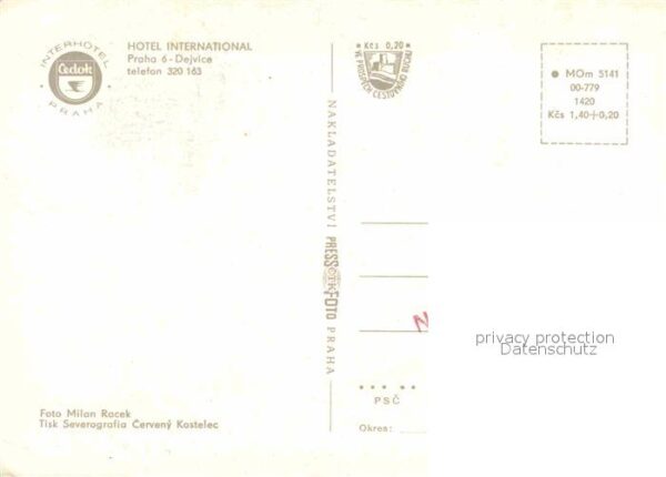 Praha Prahy Prague Hotel International Restaurant Festtafe – Bild 2