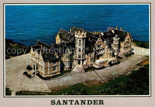 Santander Vista aerea del Palacio de la Magdalena
