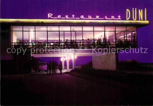 Slantchev Brjag Restaurant Düni Nachtaufnahme