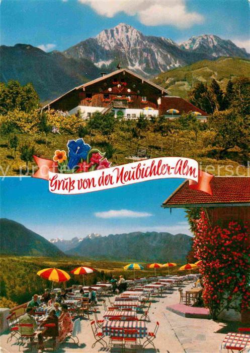Piding Berggaststätte Neubichleralm gegen Unte