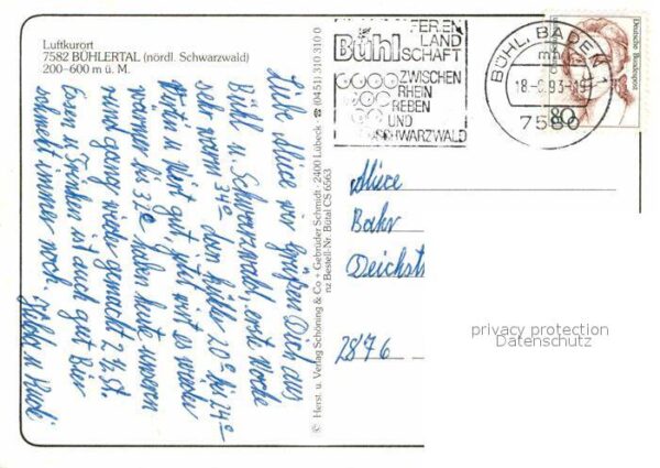 Buehlertal Luftkurort Schwarzwald Fliegeraufnahme – Bild 2