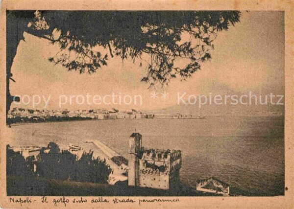 Napoli Neapel Burg am Meer