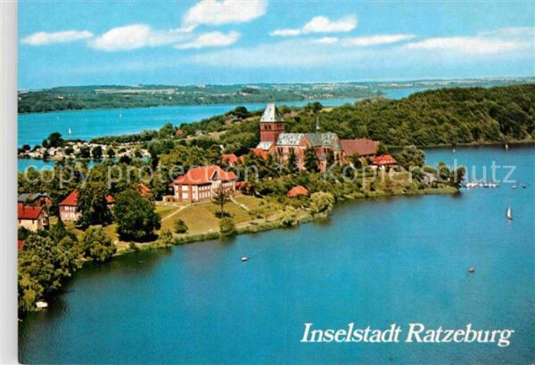 Ratzeburg Fliegeraufnahme Inselstadt Dom Heimatmu