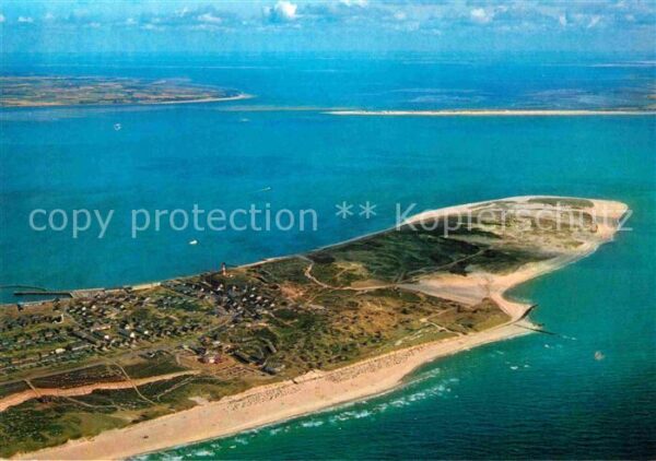 Sylt Fliegeraufnahme Südspitze mit Föhr und