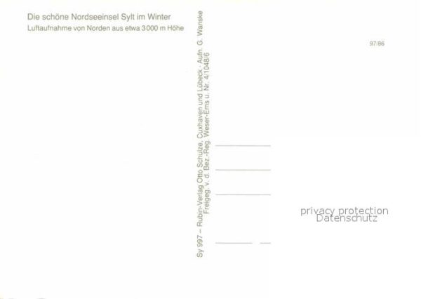 Sylt Fliegeraufnahme im Winter von Norden – Bild 2