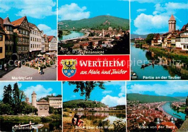 Wertheim Main Marktplatz Tauberpartie Kittsteinhorn M
