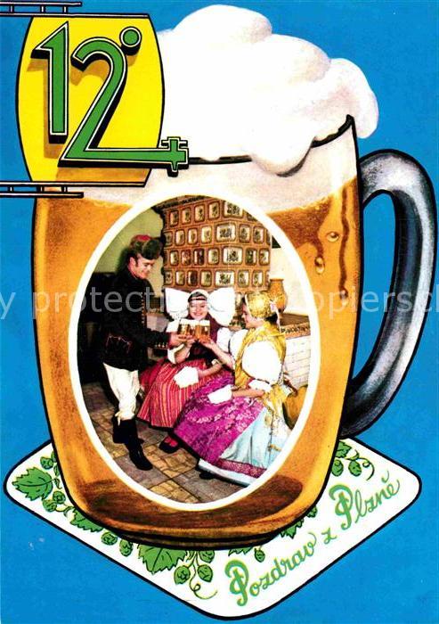 Plzen Pilsen Bierglas Tracht