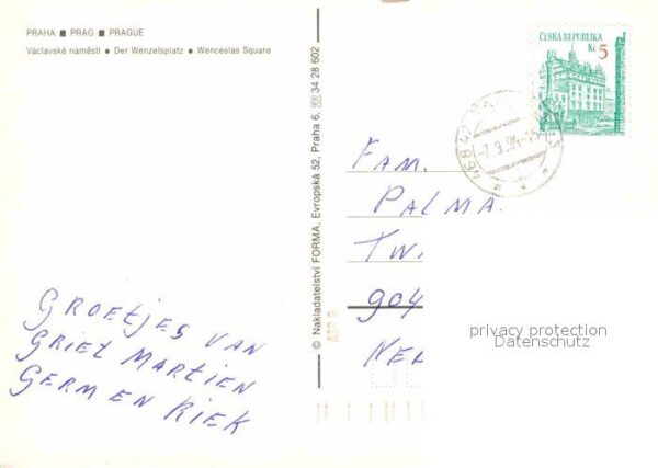 Praha Prahy Prague Wenzelsplatz – Bild 2