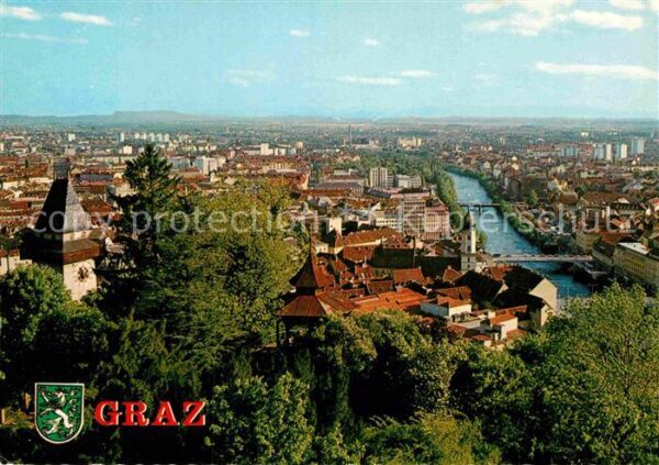 Graz Steiermark Blick vom Schloßberg