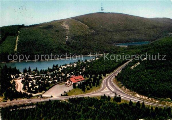 Hahnenklee-Bockswiese Harz Fliegeraufnahme Camping am Kreuzeck