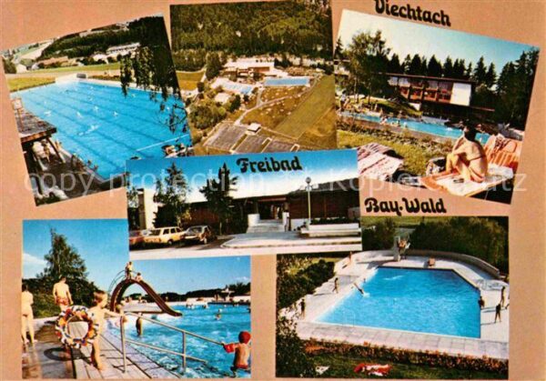 Viechtach Bayerischer Wald Fliegeraufnahme Freibad