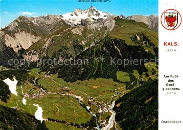 Kals Grossglockner Fliegeraufnahme