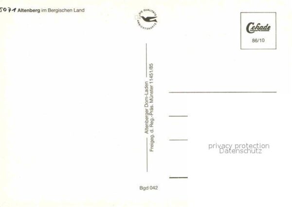 Altenberg Rheinland Fliegeraufnahme Bergisches Land – Bild 2