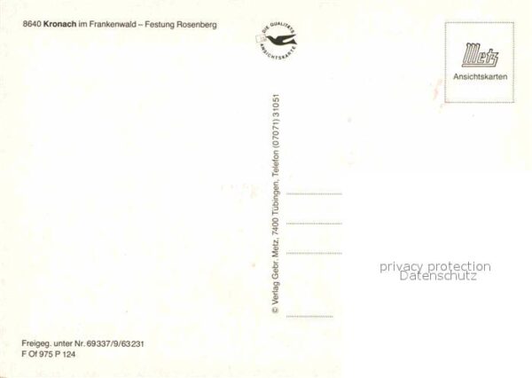 Kronach Oberfranken Fliegeraufnahme Festung Rosenberg – Bild 2