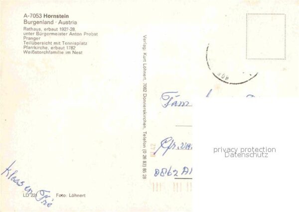Hornstein Rathaus Tennisplatz Pfarrkirche – Bild 2