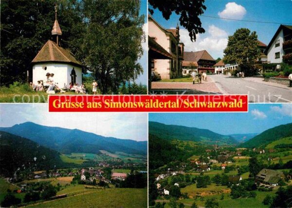 Simonswald Fliegeraufnahme Kapelle Ortspartie
