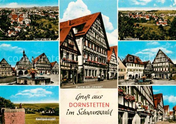 Dornstetten Wuerttemberg Fliegeraufnahme Marktplatz Königskanzel